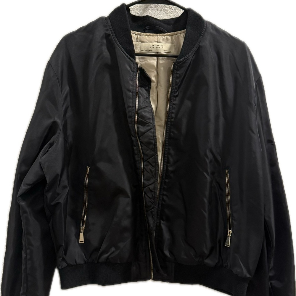 Zara Black Jacket with Gold Accents